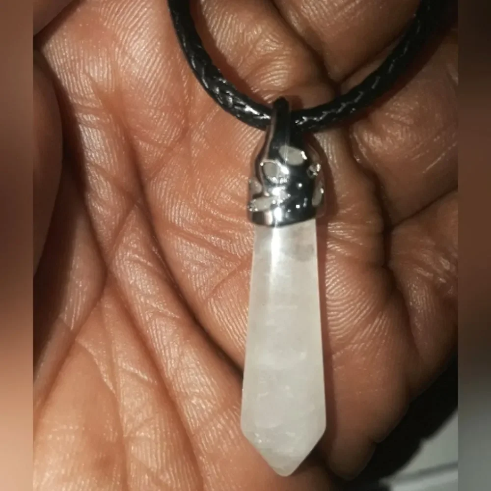 Hand crafted crystal pendant necklace